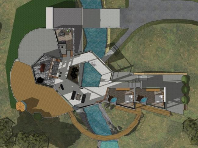 Sketchup别墅模型|独栋别墅，现代风格