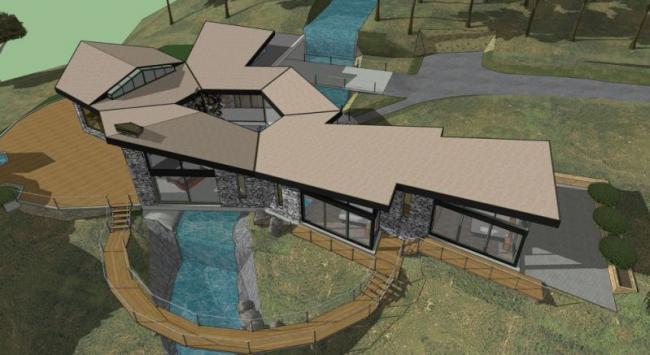 Sketchup别墅模型|独栋别墅，现代风格