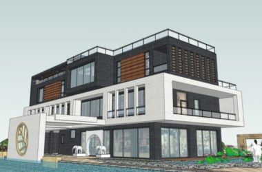 Sketchup别墅模型|独栋别墅，现代风格-BIM建筑网