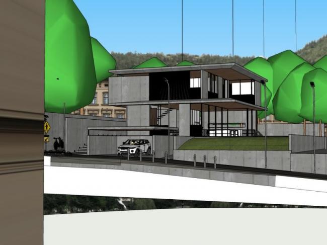 Sketchup别墅模型|独栋别墅，花园洋房，现代风格