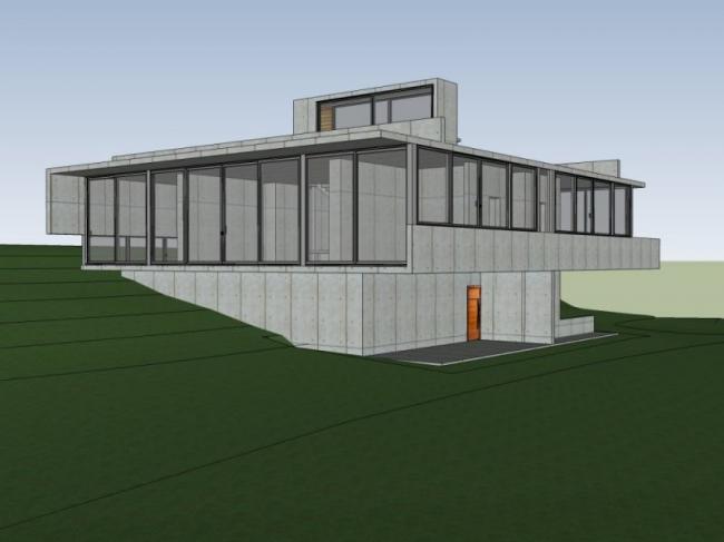 Sketchup别墅模型|独栋别墅，现代风格