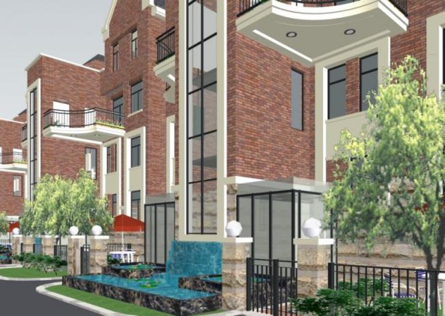 Sketchup别墅模型|联排别墅，古典风格，英式风格