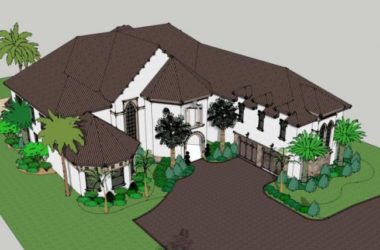 Sketchup别墅模型|独栋别墅，古典风格-BIM建筑网