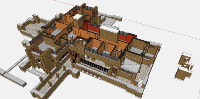 Sketchup别墅模型|叠拼别墅，现代风格，赖特，马丁别墅