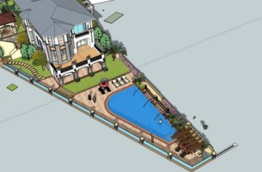 Sketchup别墅模型|独栋别墅，古典风格-BIM建筑网