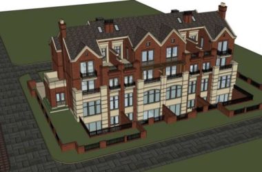 Sketchup别墅模型|联排别墅，古典风格-BIM建筑网