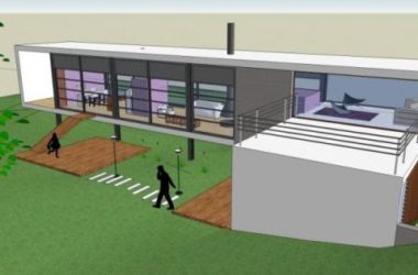 Sketchup别墅模型|独栋别墅，现代风格-BIM建筑网