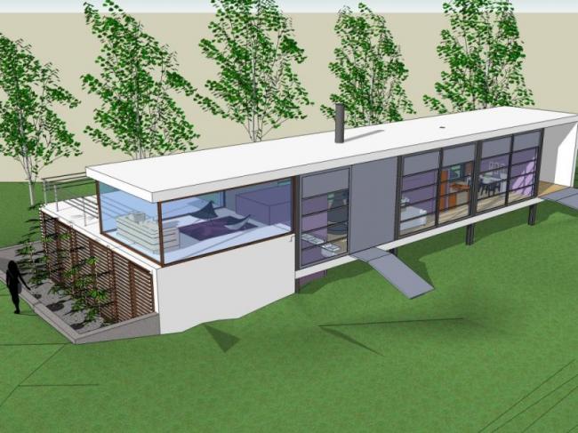 Sketchup别墅模型|独栋别墅，现代风格