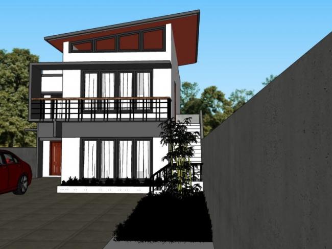 Sketchup别墅模型|独栋别墅，现代风格