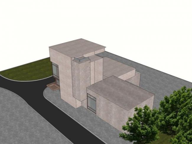 Sketchup别墅模型|独栋别墅，现代风格