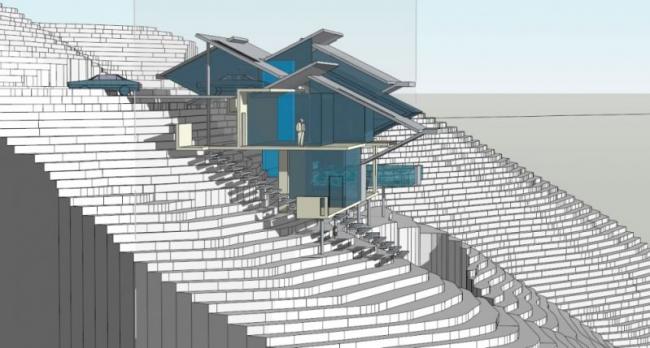 Sketchup别墅模型|坡地别墅，独栋别墅，现代风格