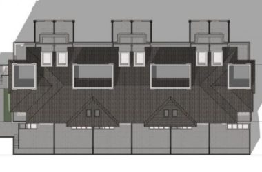 Sketchup别墅模型|联排别墅，坡顶，现代风格-BIM建筑网