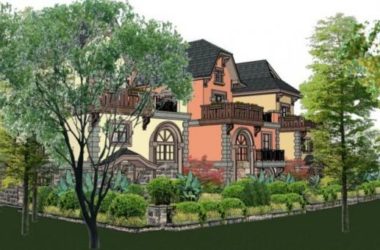 Sketchup别墅模型|联排别墅，古典风格，欧式-BIM建筑网