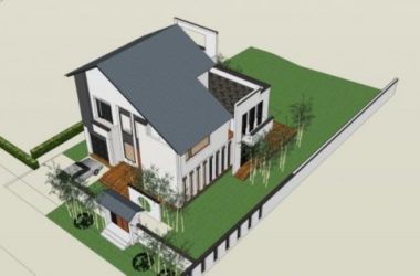 Sketchup别墅模型|独栋别墅，现代中式风格-BIM建筑网