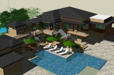 Sketchup别墅模型|独栋别墅，现代中式风格，酒店式度假别墅-BIM建筑网