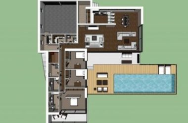Sketchup别墅模型|独栋别墅，现代风格-BIM建筑网