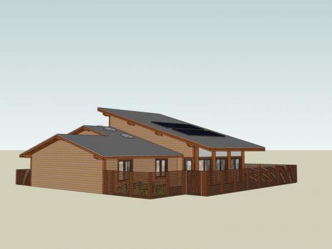 Sketchup别墅模型|独栋别墅，现代风格