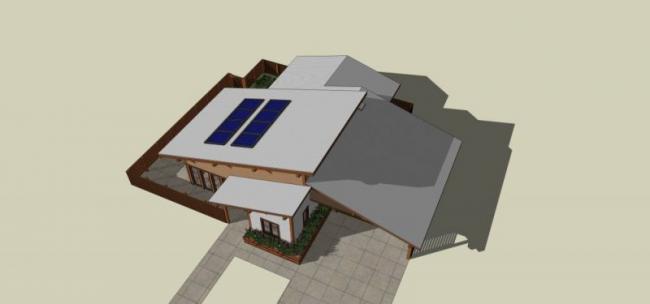 Sketchup别墅模型|独栋别墅，现代风格