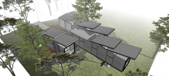 Sketchup别墅模型|独栋别墅，现代风格