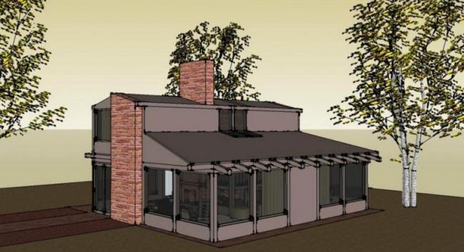 Sketchup别墅模型|独栋别墅，现代风格