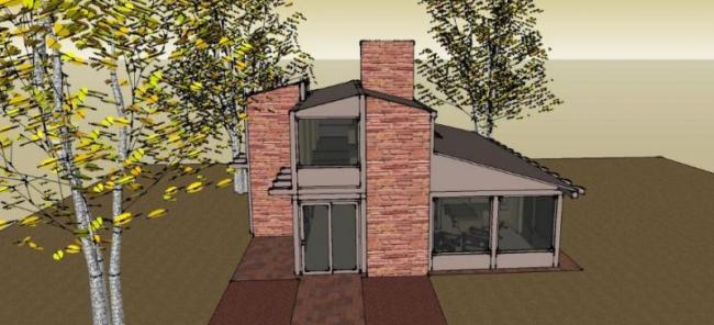 Sketchup别墅模型|独栋别墅，现代风格