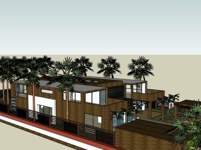 Sketchup别墅模型|独栋别墅，现代风格