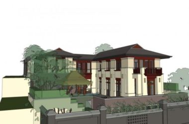 Sketchup别墅模型|独栋别墅，现代风格-BIM建筑网