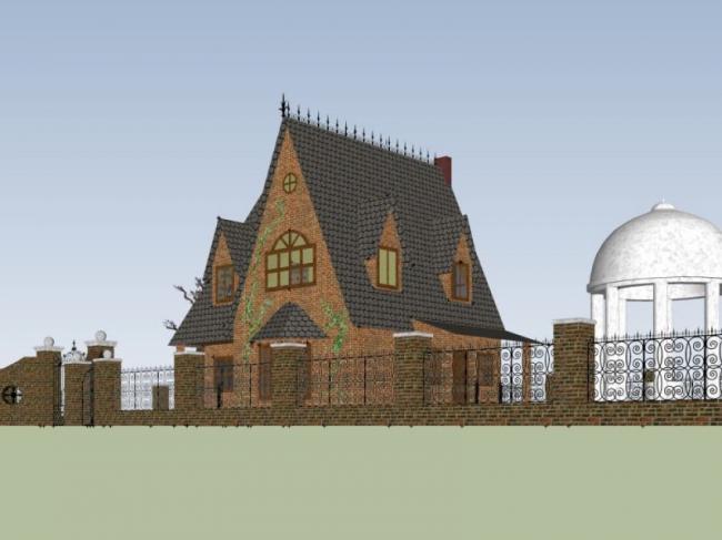 Sketchup别墅模型|独栋别墅，现代风格