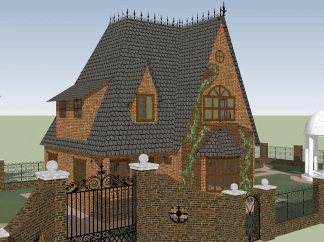 Sketchup别墅模型|独栋别墅，现代风格