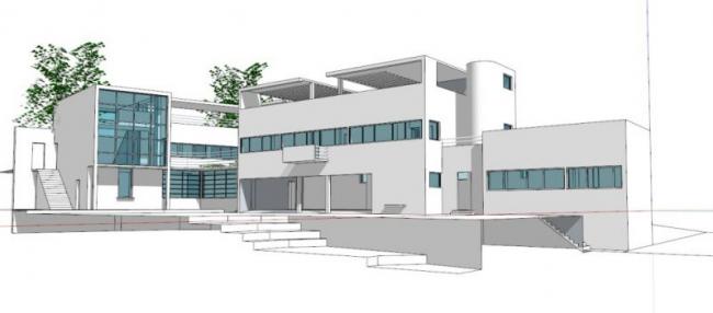 Sketchup别墅模型|独栋别墅，现代风格