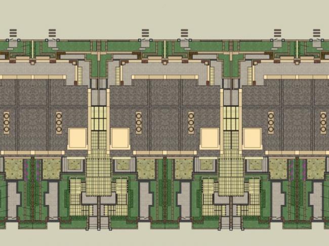 Sketchup别墅模型|联排别墅，英式风格