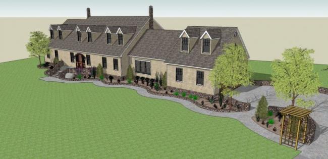 Sketchup别墅模型|别墅，现代风格