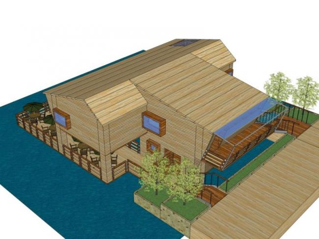 Sketchup别墅模型|独栋别墅，现代风格