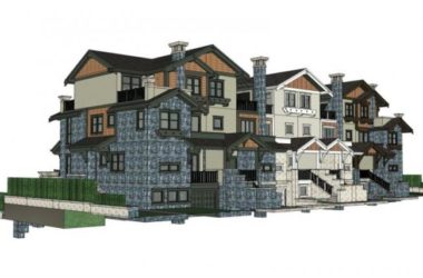 Sketchup别墅模型|联排别墅，北美风格-BIM建筑网