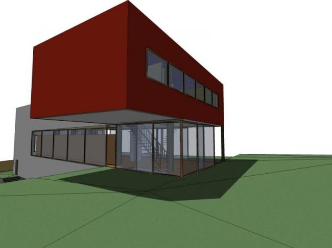 Sketchup别墅模型|独栋别墅，现代风格