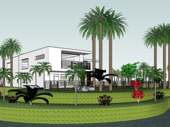 Sketchup别墅模型|独栋别墅，现代风格