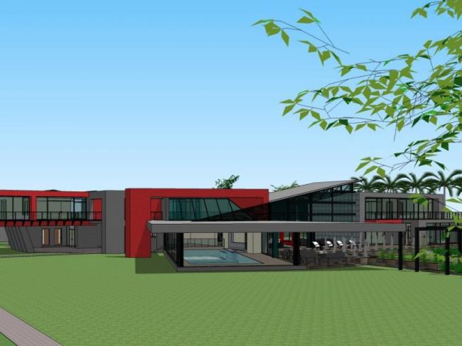 Sketchup别墅模型|独栋别墅，现代风格