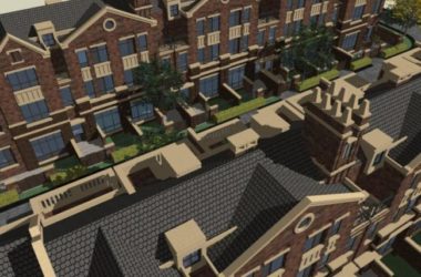 Sketchup别墅模型|联排别墅，古典风格-BIM建筑网