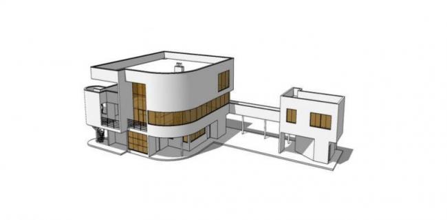 Sketchup别墅模型|独栋别墅，现代风格