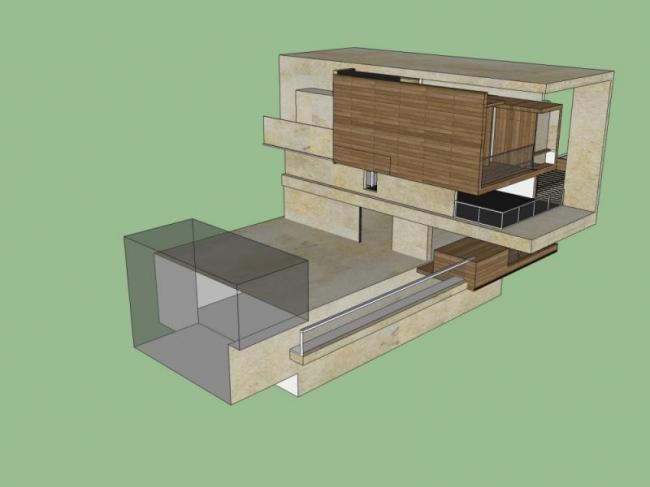 Sketchup别墅模型|独栋别墅，现代风格