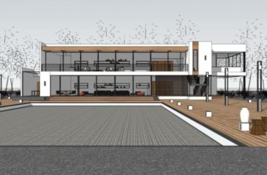 Sketchup别墅模型|独栋别墅，现代风格-BIM建筑网