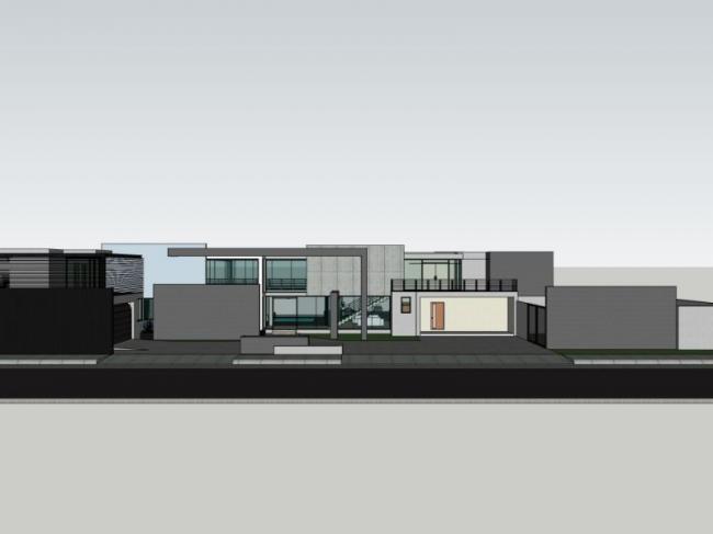 Sketchup别墅模型|独栋别墅，现代风格