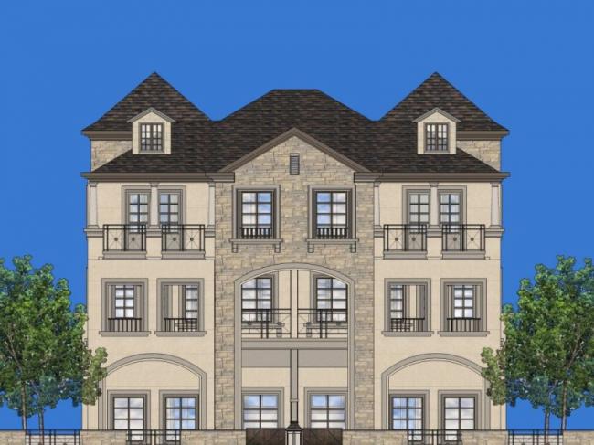 Sketchup别墅模型|双拼别墅，现代风格