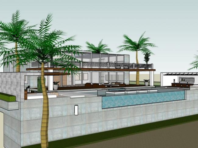 Sketchup别墅模型|独栋别墅，现代风格