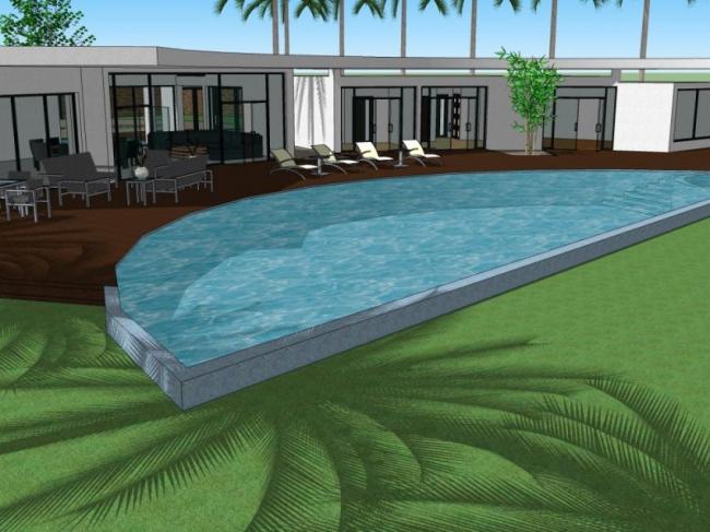 Sketchup别墅模型|独栋别墅，现代风格