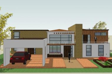 Sketchup别墅模型|独栋别墅，现代风格-BIM建筑网