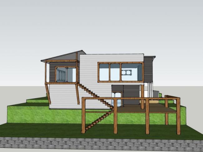 Sketchup别墅模型|独栋别墅，现代风格