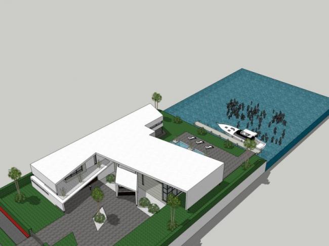 Sketchup别墅模型|独栋别墅，现代风格