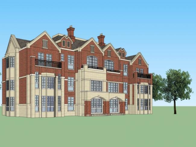 Sketchup别墅模型|双拼别墅，现代风格