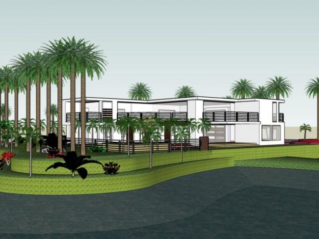 Sketchup别墅模型|独栋别墅，现代风格